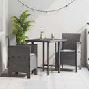 Have Stol med pude 2 pcs Lysegrå 53 x 49 x 85 cm Polypropylen