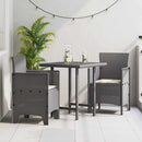 Have Stol med pude 2 pcs Lysegrå 53 x 49 x 85 cm Polypropylen
