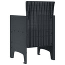 Have Stol med pude 4 pcs Antracit 53 x 49 x 85 cm Polypropylen
