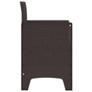 Have Stol med pude 4 pcs Brun 53 x 49 x 85 cm Polypropylen