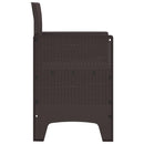 Have Stol med pude 4 pcs Brun 53 x 49 x 85 cm Polypropylen