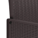 Have Stol med pude 4 pcs Brun 53 x 49 x 85 cm Polypropylen