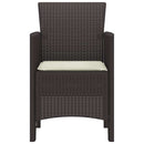 Have Stol med pude 4 pcs Brun 53 x 49 x 85 cm Polypropylen