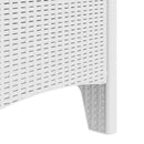 Have Stol med pude 4 pcs Hvid 53 x 49 x 85 cm Polypropylen