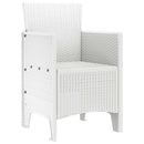 Have Stol med pude 4 pcs Hvid 53 x 49 x 85 cm Polypropylen