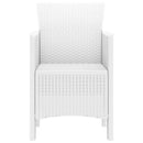 Have Stol med pude 4 pcs Hvid 53 x 49 x 85 cm Polypropylen