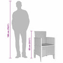 Have Stol med pude 4 pcs Hvid 53 x 49 x 85 cm Polypropylen