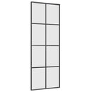 skydedør med hardwaresæt 76x205 cm ESG glas sort