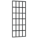 skydedør med hardwaresæt 76x205 cm ESG glas sort