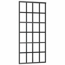 skydedør med hardwaresæt 90x205 cm ESG glas sort