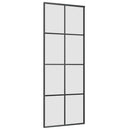 skydedør med hardwaresæt 76x205 cm ESG glas sort