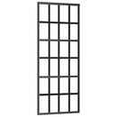 skydedør med hardwaresæt 76x205 cm ESG glas sort