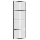 skydedør med hardwaresæt 76x205 cm ESG glas sort
