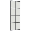 skydedør med hardwaresæt 76x205 cm ESG glas sort