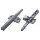Blød luk damper 2 pcs Grå 125 x 47 x 15 mm PP