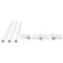 PVC rør 2 pcs Hvid 12,2 x 1,8 x 500 mm PP og PE