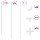 PVC rør 29 pcs Hvid PP og PE