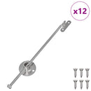 Pull Rod Hinge 12 stk. Sølv 190 mm Metal