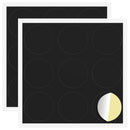 Klæbende Skrue Cover 2 pcs Sort Ø 20 x 0,5 mm Coated Papir