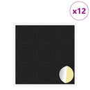 Klæbende Skrue Cover 12 pcs Sort Ø 20 x 0,5 mm Coated Papir