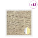 Klæbende Skrue Cover 12 pcs Sonoma eg Ø 20 x 0,5 mm