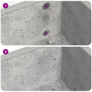 Klæbende Skrue Cover 12 pcs Beton Grå Ø 20 x 0,5 mm
