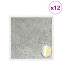 Klæbende Skrue Cover 12 pcs Beton Grå Ø 20 x 0,5 mm