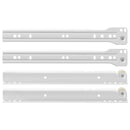 Skuffeskinne 2 pcs Hvid 250 mm Stål