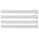Skuffeskinne 2 pcs Hvid 300 mm Stål