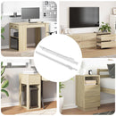 Skuffeskinne 2 pcs Hvid 350 mm Stål