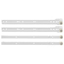 Skuffeskinne 2 pcs Hvid 350 mm Stål