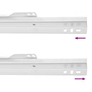 Skuffeskinne 2 pcs Hvid 350 mm Stål