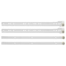 Skuffeskinne 2 pcs Hvid 400 mm Stål
