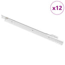 Skuffeskinne 12 pcs Hvid 400 mm Stål