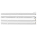 Skuffeskinne 2 pcs Hvid 450 mm Stål