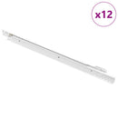 Skuffeskinne 12 pcs Hvid 450 mm Stål