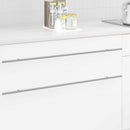Skab Håndtag 2 stk. Sølv 900 mm Rustfrit stål