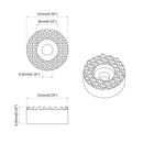 Stol ben gulvbeskyttere 12 pcs Transparent Ø 15 x 16 mm PVC