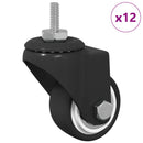 Svinghjul 12 stk. Sort 40,4 x 40,4 x 19,7 mm Jern og nylon