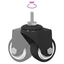 Svinghjul 12 stk. Sort 40,4 x 40,4 x 19,7 mm Jern og nylon