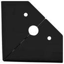 Møbelben 2 pcs Sort 54,1 x 54,1 x 100 mm Jern