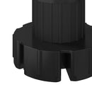Møbelben Indstillelig 2 pcs Sort 46 x 46 x 128 mm PP