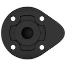 Møbelben Indstillelig 2 pcs Sort 46 x 46 x 128 mm PP