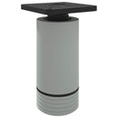 Møbelben Indstillelig 2 pcs Hvid 64 x 64 x 100 mm PP
