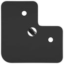 Møbelben 2 pcs Sort 54.1 x 54.1 x 100 mm Jern