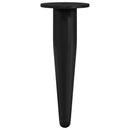 Møbelben 12 pcs Sort Ø 40 x 98 mm Jern