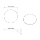 Møbelben puder 2 stk. Sort Ø 30 x 2 mm EVA