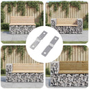 Slagplade 2 pcs Sølv 50 x 10 x 1,2 mm Jern