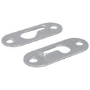Nøglehul ophæng 2 pcs Sølv 45 x 16 x 3.5 mm Jern