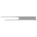 Flush Mount Beslag 2 Sølv 75 x 66 x 1,4 mm Stål